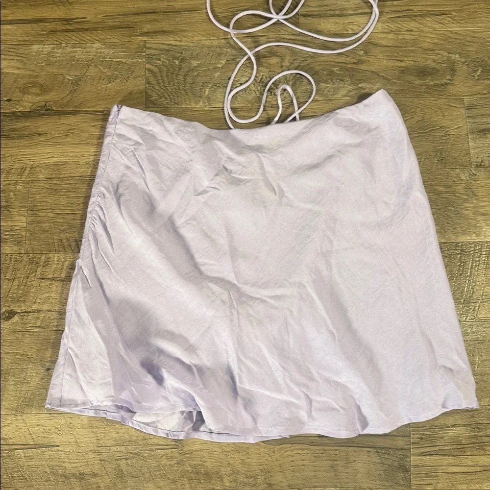 NWT Princess Polly Saturday Night Mini Skirt Light Purple - Size 8